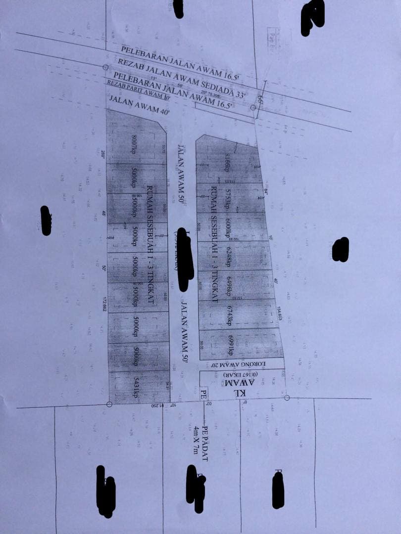 Tanah 16 Lot Status Banggunan untuk Dijual di Pulau Meranti Puchong