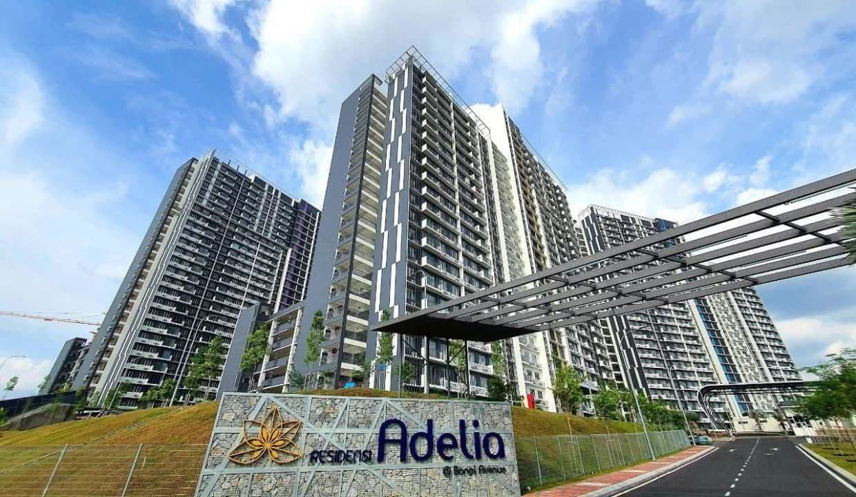 End Unit Residensi Adelia 1 - 3B3R Semi-Furnished Level 22