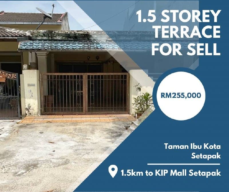1.5 Storey Terrace Taman Ibu Kota Setapak - Image 1